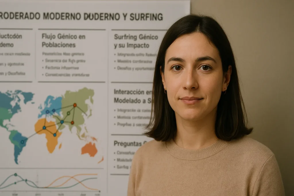 Modelado moderno del flujo génico y el surfing génico